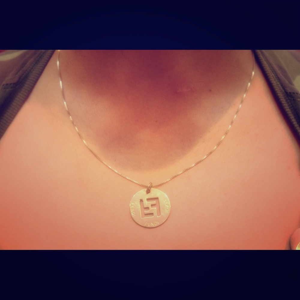 FENDI Coin Two Sided Chocker 9”